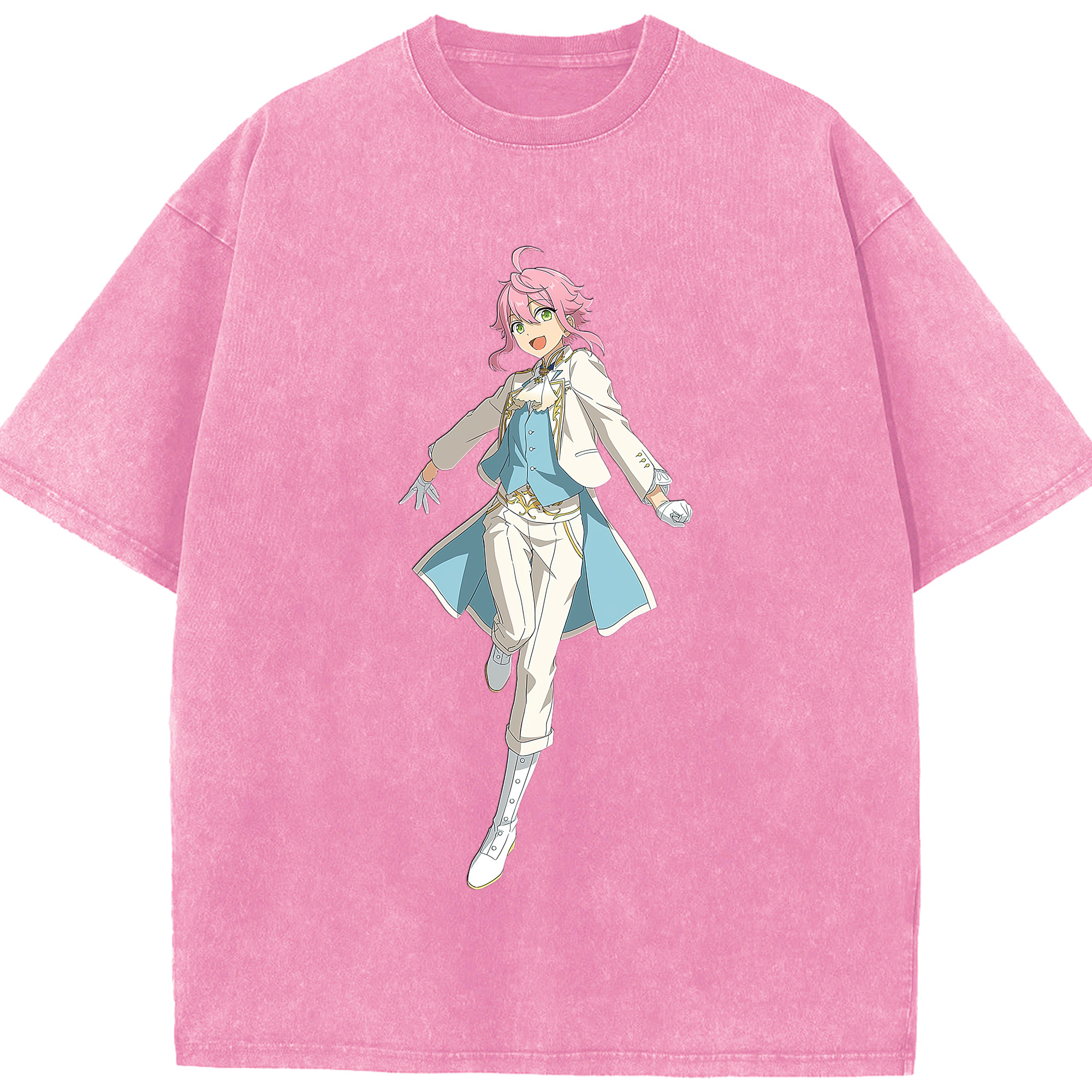 （画像用） あんさんぶるスターズ! Ensemble Stars 綿100% ヴィンテージ風 半袖Tシャツ（フロントプリント）